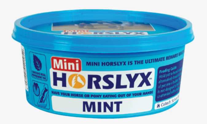 Mini Horslyx Slicksten – smidig belöning och effektiv distraktion.
