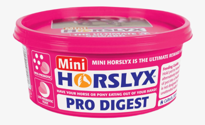 Mini Horslyx Slicksten – smidig belöning och effektiv distraktion.